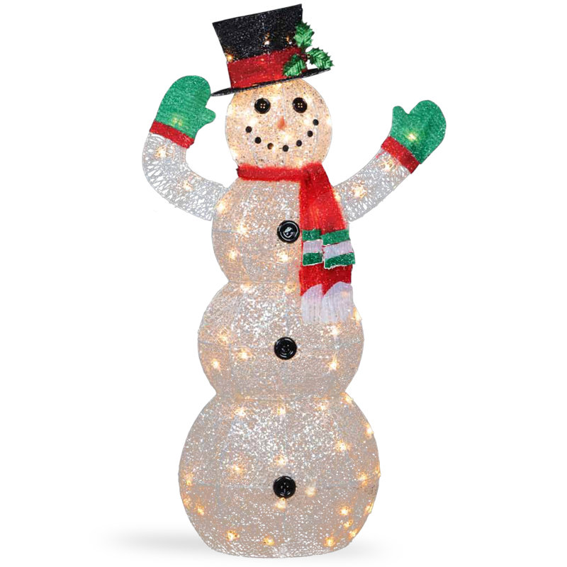 The Holiday Aisle Crystal Snowman Christmas Indoor Outdoor